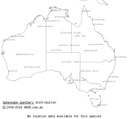 Brothers Island tuatara (Sphenodon guntheri) distribution range map